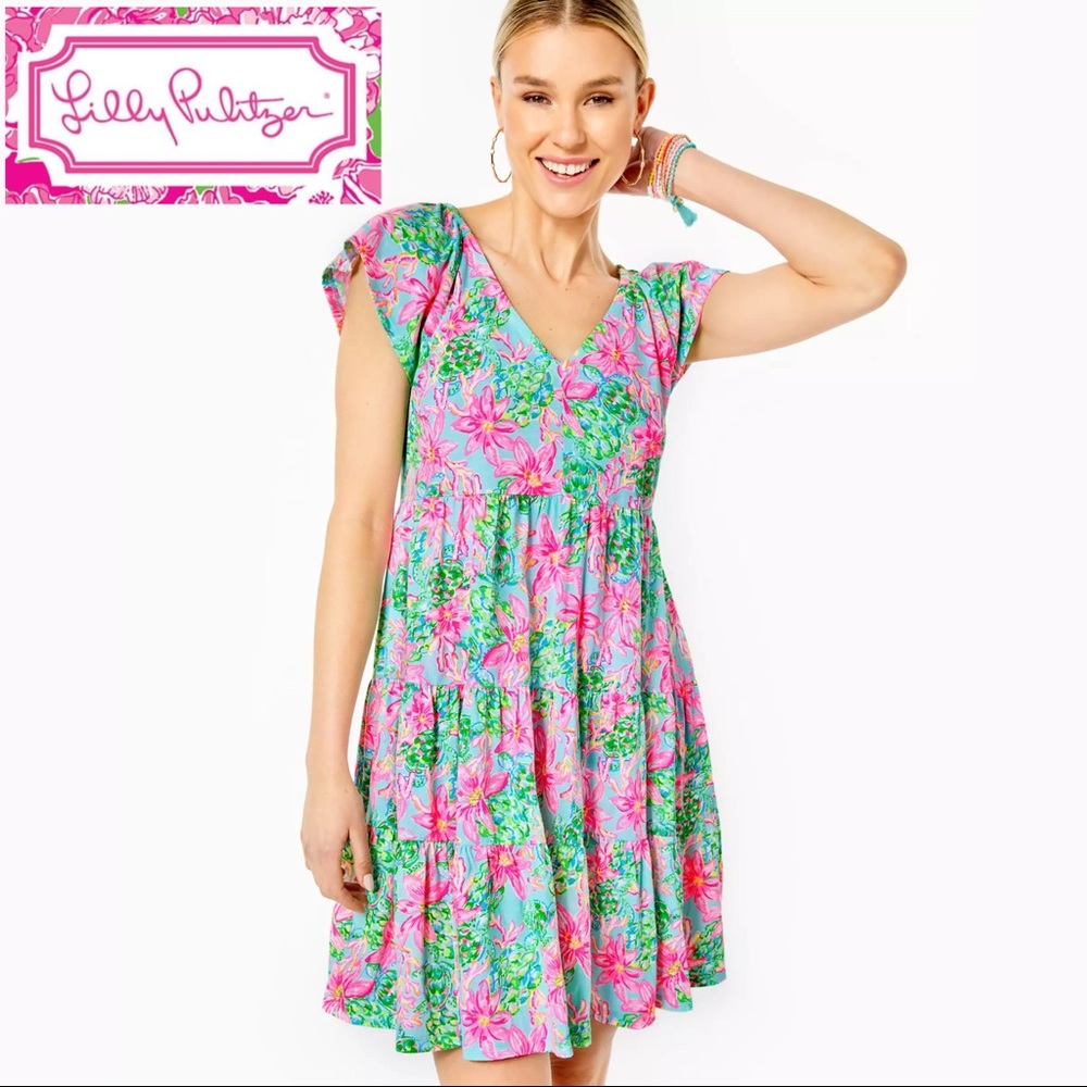 Lilly Pulitzer Kawai Swing Dress - Size Large - NWOT